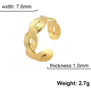 Prsten Dámský otevřený prsten | šperky - Styl 10 Zlatá barva