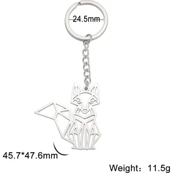 Přívěsek Origami přívěsek zvíře | ocelový doplněk - 35 liška