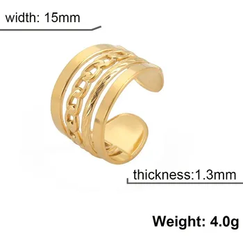 Prsten Dámský otevřený prsten | šperky - Styl 2 Zlatá barva