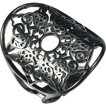 Prsten Filigránový nastavitelný prsten pro ženy | dámský šperk - Černý