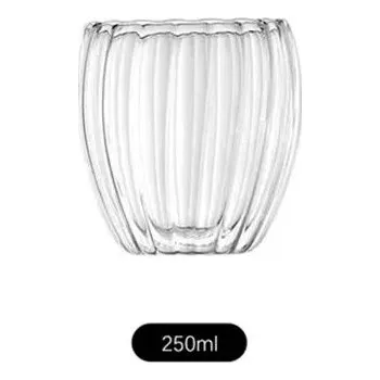 Dvoustěnný skleněný hrnek na kávu 250/350/450ml | kuchyňské vybavení - 250 ml