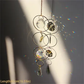 Lapač světla se skleněnými krystaly do okna | dekorace okna, závěsná dekorace - J2