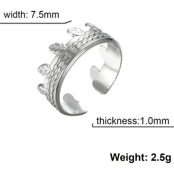 Prsten Dámský otevřený prsten | šperky - Styl 23 Barva oceli