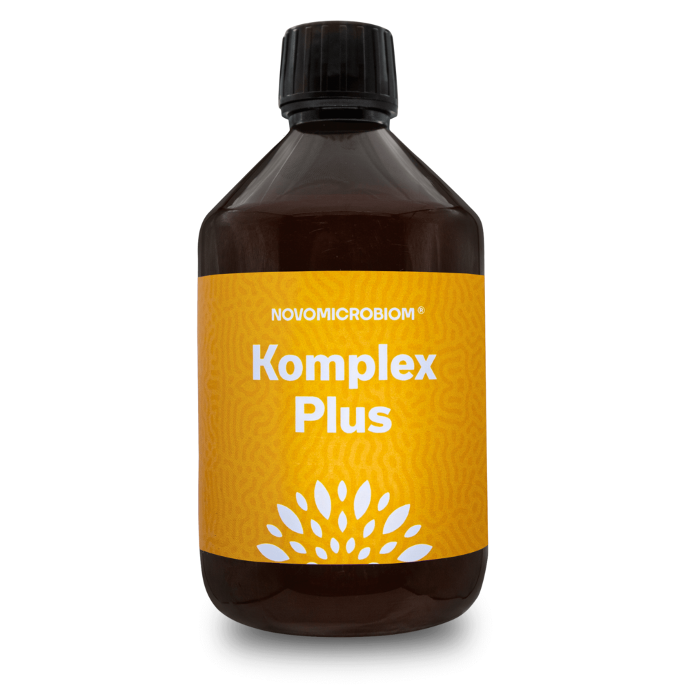 Microbiom KOMPLEX Plus živé probiotické kultury s bylinami pro celkové zdraví a vitalitu 475ml