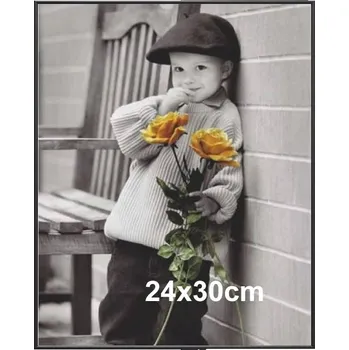 Obraz Hliníkový rám na fotografii nebo plakát 24x30 cm, černý polomatný