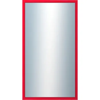 Zrcadlo DANTIK - Zarámované zrcadlo - rozměr s rámem cca 50x90 cm z lišty BOX červená mořená (1750)
