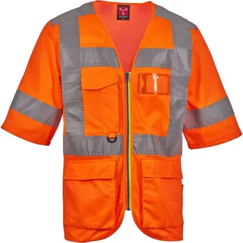 reflexní vesta Reflexní pracovní vesta Payper EXO Barva: Oranžová Fluo, Velikost: 4XL