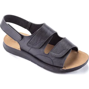 Pánské sandále Pánské sandály z eko kůže na suchý zip černé vel. 44