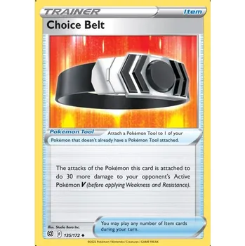 Sběratelská karetní hra Pokémon karta Choice Belt 135/172
