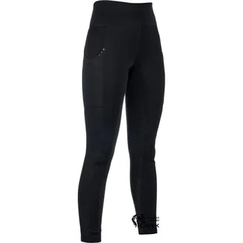 Jezdecké kalhoty Zimní legíny HKM -COSY II- - Vínová - 40/42