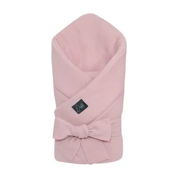 Dětsný nábytek Mušelínová zavinovačka pro miminko Powder pink 85x85 cm; Barva: pudrová; Velikost: 85 x 85 cm
