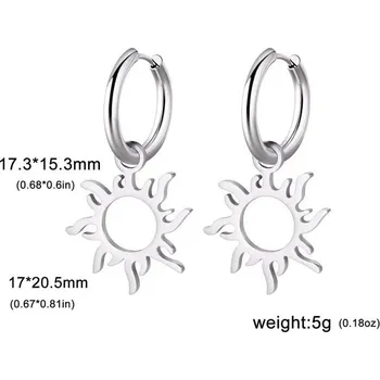 Náušnice Visací náušnice | Dámské šperky 2 ks - Barva D-Steel