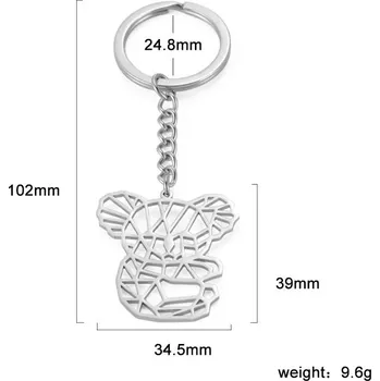 Přívěsek Origami přívěsek zvíře | ocelový doplněk - 14 Koala