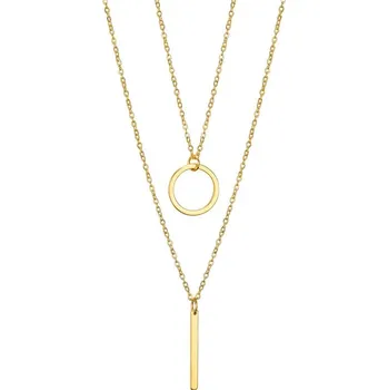 Náhrdelník Náhrdelník z oceli | šperky - A- Zlatá barva