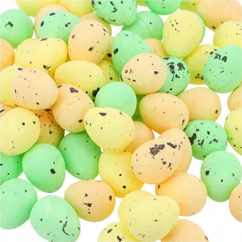 Velikonoční dekorace Polystyrenová vajíčka 100ks Velikonoční vajíčka 1,8cm Kraslice na svěcení