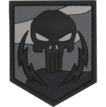 Nášivka 101 Inc. Company Nášivka na suchý zip Punisher thunder strokes (plast 3D) - night (101 INC)