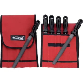 4CZech Sada pilníků dílenských pětidílná 200/1 v textilním obalu - 4CZ-21191-2015