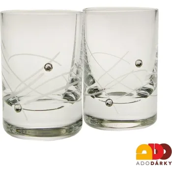 Sklenice Sada odlivek Swarovski se dvěma kamínky 30 ml, 6 ks (Sada panáků Swarovski)