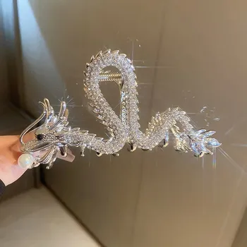 Ozdoba do vlasů **Perlová spona do vlasů se zirkony | ozdobná spona, vlasová spona** - HH5037-2