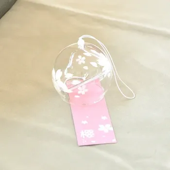 Zahradní dekorace Japonský zvonek sakura | ruční závěs, zahradní dekorace - sakura bílá