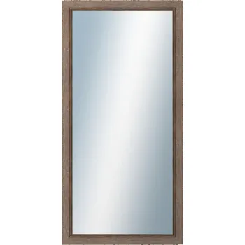 Zrcadlo DANTIK - Zarámované zrcadlo - rozměr s rámem cca 50x100 cm z lišty CARRARA hnědá (2894)