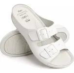 Batz Dámské kožené pantofle se srdíčkem FC02 - Bílá Velikost: 40