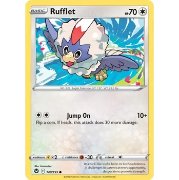 Sběratelská karetní hra Pokémon karta Rufflet 148/195