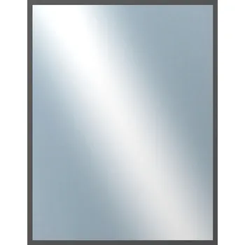 Zrcadlo DANTIK - Zarámované zrcadlo - rozměr s rámem cca 70x90 cm z lišty KASSETTE šedá (3078)