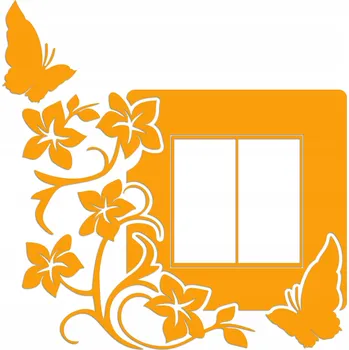 Samolepící dekorace Velurová samolepka na zeď dekorace vypínače NW