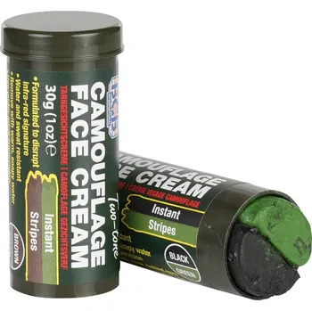 Speciální výtvarná barva Kamuflovací barvy na obličej, černá-zelená 30g - BCB