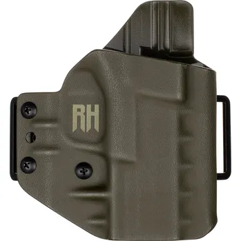 Příslušenství pro sportovní střelbu RH Holsters FROGY - HS H11 RDR - Springfield Hellcat OSP/RDP - vnější kydexové pouzdro - poloviční sweatguard - olivová Pouzdro je pro: Levák