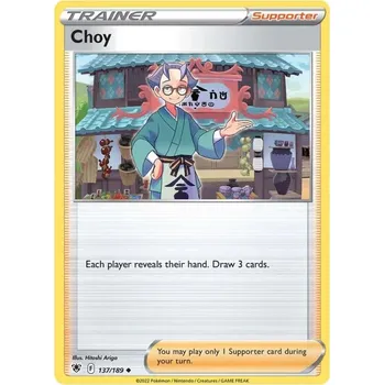 Sběratelská karetní hra Pokémon karta Choy 137/189