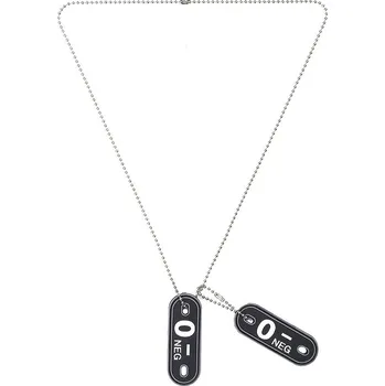 psí známka 101 INC Dog Tag PVC Krevní skupina O- negativní