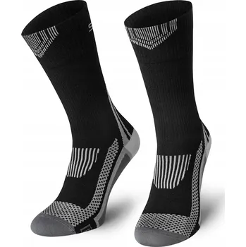 Pánské ponožky Kompresní trekové Ponožky TACTICAL, černo-šedé, velikost 38-40