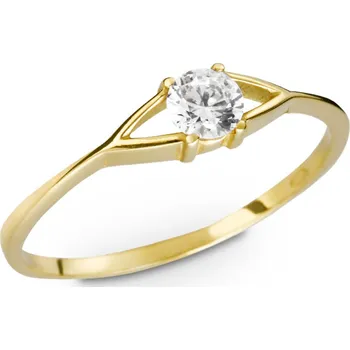 Prsten Prsten ze žlutého zlata se zirkonem 512.90 Velikost: 52