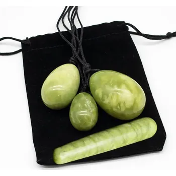 Jadeitové masážní pomůcky pro pánevní dno | cvičení na pánevní dno - 4KS