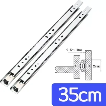 Nábytkové kování Šuplíkový pojezd 350mm zinkováno výsuv 27mm (SS2735)