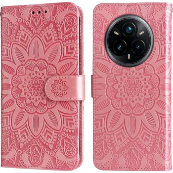 Pouzdro na mobilní telefon Sunflower knížkové pouzdro na Realme 14 Pro+ 5G - růžové