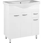 EBS K plus Skříňka s umyvadlem 80x90 cm, bílá PLUS80ZSET