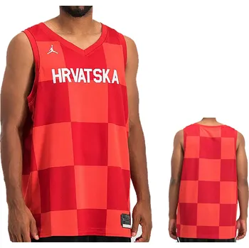 Pánské tričko Tričko Basketbal Hravatska Chorvatsko Jordan Limitovaná CQ0141657 XXL