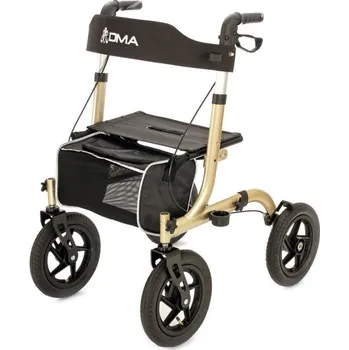 Chodítko pro seniory Terénní čtyřkolové chodítko 101 OFFROAD—Barva champagne