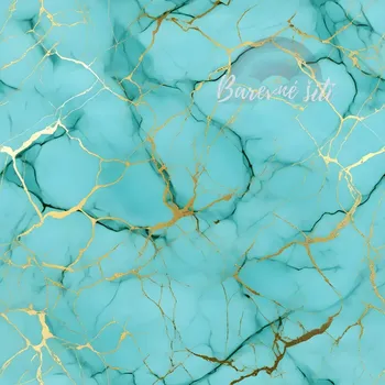 Venezia, Zelenkavý mramor zlaté žilkování (E)** (Polyesterový úplet Venezia)