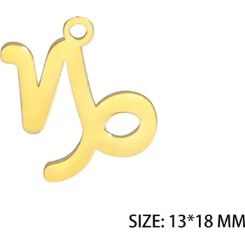 Přívěsek Ocelový přívěsek znamení zvěrokruhu | šperk - Kozoroh zlatý