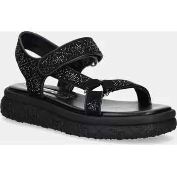 Dámské sandále Sandály Guess LODE dámské, černá barva, na platformě, FLJLOD FAP03 FLJLOD.FAP03.BLACK 99X, EUR 37