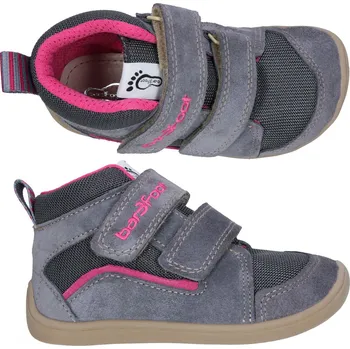 Dívčí bačkory Celoroční obuv 3F Utah Hydro 3BE49/H51 bar3foot super flexi šedá barefoot hydrofobní velikost: 29