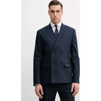 Dámské sako Sako Calvin Klein tmavomodrá barva, K10K114481 59X, vel. 48