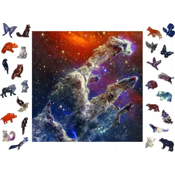 Obraz Puzzle Dřevěné Premium Kosmos pro dospělé Pilíře Stvoření Dárek