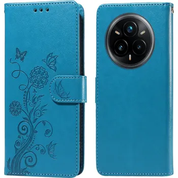Pouzdro na mobilní telefon Flowery knížkové pouzdro na Realme 14 Pro+ 5G - modré