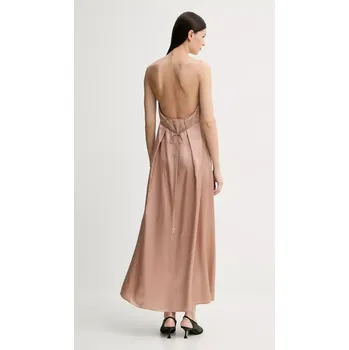 Dámské šaty Šaty s příměsí hedvábí AERON FELICITA DR582452 růžová 03X, vel. 36