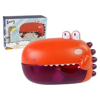 Dinozaur do kąpieli produkujący bańki czerwony